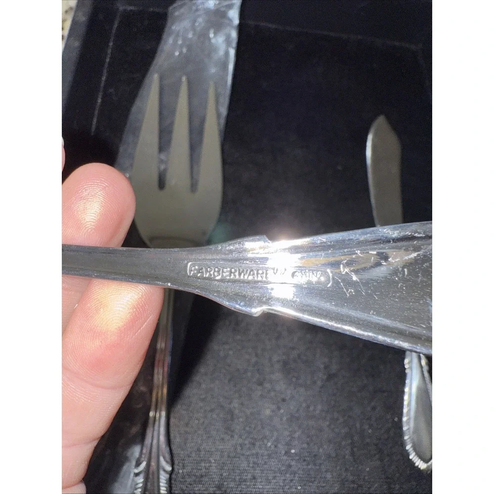 Farberware Stainless Breeze 3 Piece ServingSpoon Meat Knife Butter‎ Knife 5233